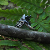 Size 9, Bed of Ferns, Sterling Silver